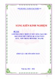 Sáng kiến kinh nghiệm THPT: Góp phần phát triển tư duy sáng tạo cho HS THPT thông qua giải toán max – min trong hình học toạ độ