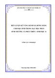 Sáng kiến kinh nghiệm THPT: Rèn luyện kĩ năng đánh giá đồng đẳng cho học sinh trong dạy học phần Sinh trưởng và phát triển – Sinh học 11