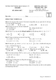 Đề kiểm tra giữa học kì 1 môn Toán lớp 10 năm 2022-2023 có đáp án - Trường THPT Phùng Khắc Khoan (Mã đề 123)