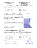 Đề kiểm tra giữa học kì 1 môn Toán lớp 10 năm 2022-2023 có đáp án - Sở GD&ĐT Bắc Ninh