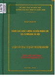 Luận văn Thạc sĩ Quản trị kinh doanh: Nâng cao chất lượng nguồn nhân lực tại Eximbank Hà Nội