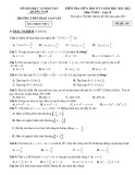 Đề kiểm tra giữa học kì 1 môn Toán lớp 10 năm 2021-2022 có đáp án - Trường THPT Trần Cao Vân (Mã đề 101)