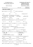 Đề kiểm tra giữa học kì 1 môn Toán 10 năm 2021-2022 - Trường THPT Ngô Gia Tự (Mã đề 225)