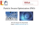Bài giảng Tính toán tiến hóa - Bài 8: Particle swarm optimization (PSO)