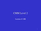Lecture Software process improvement: Lesson 10B - Dr. Ghulam Ahmad Farrukh