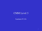 Lecture Software process improvement: Lesson 11 - Dr. Ghulam Ahmad Farrukh