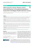 QALY losses for chronic diseases and its social distribution in the general population: Results from the Belgian Health Interview Survey