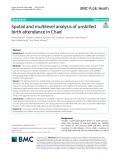 Spatial and multilevel analysis of unskilled birth attendance in Chad