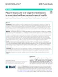 Passive exposure to e-cigarette emissions is associated with worsened mental health