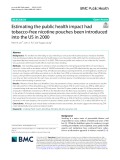 Estimating the public health impact had tobacco-free nicotine pouches been introduced into the US in 2000