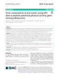 From motorised to active travel: Using GPS data to explore potential physical activity gains among adolescents