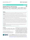 Health literacy and recovery following a non-catastrophic road traffic injury