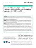 Evolution of the consumption trend of proton pump inhibitors in the Lleida Health Region between 2002 and 2015