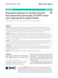 Population exposure to alcohol and junk food advertising during the 2018 FIFA world cup: Implications for public health