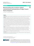 Benchmarking the nutrition-related commitments and practices of major French food companies