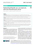 Hydrochlorothiazide use, sun exposure, and risk of keratinocyte cancer