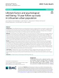 Lifestyle factors and psychological well‑being: 10‑year follow‑up study in Lithuanian urban population
