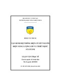 Luận văn Thạc sĩ Kỹ thuật điện: Vận hành hệ thống điện có xét nguồn điện năng lượng gió và thiết bị bù STATCOM