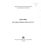 Giáo trình Kỹ thuật phân tích Vật lý: Phần 1 - PGS.TS Phạm Ngọc Nguyên