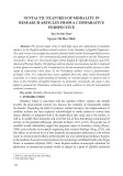 Syntactic features of modality in research articles from a comparative perspective
