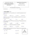 Đề kiểm tra giữa học kì 1 môn Toán lớp 11 có đáp án - Trường THPT Nguyễn Dục (Mã đề 01)
