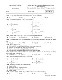 Đề thi KSCL môn Toán lớp 11 năm 2020-2021 - Trường THPT Yên Mỹ (Mã đề 291)