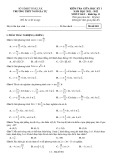 Đề kiểm tra giữa học kì 1 môn Toán lớp 11 năm 2021-2022 có đáp án- Trường THPT Ngô Gia Tự (Mã đề 001)