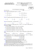 Đề thi KSCL môn Toán lớp 11 năm 2021 - Trường THPT Yên Lạc 2, Vĩnh Phúc (Mã đề 101)