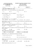 Đề kiểm tra giữa học kì 1 môn Toán lớp 11 năm 2021-2022 có đáp án - Trường THPT Hướng Hóa, Quảng Trị (Mã đề 111)