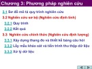 Bài giảng Phương pháp nghiên cứu khoa học - Chương 3: Phương pháp nghiên cứu