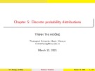 Lecture Business statistics - Chapter 5: Discrete probability distributions