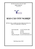 Báo cáo tốt nghiệp: Nâng cao hiệu quả hoạt động bán hàng của Công ty Cổ phần Đầu tư Phi Nam