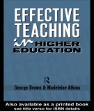 Ebook Effective teaching in higher education: Part 2
