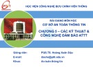 Bài giảng Cơ sở an toàn thông tin: Chương 5 - PGS.TS. Hoàng Xuân Dậu