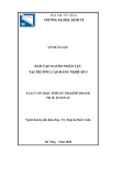 Luận văn Thạc sĩ Quản trị kinh doanh: Đào tạo nguồn nhân lực tại Trường Cao đẳng nghề số 5