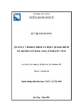 Luận văn Thạc sĩ Quản lý kinh tế: Quản lý chi bảo hiểm xã hội tại Bảo hiểm xã hội huyện Đăk Glei – tỉnh Kon Tum