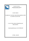 Luận văn Thạc sĩ Quản trị kinh doanh: Tạo động lực làm việc cho người lao động tại Công ty cổ phần Cảng Đà Nẵng