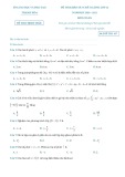 Đề thi KSCL môn Toán lớp 12 năm 2020-2021 có đáp án - Sở GD&ĐT Thanh Hóa (Mã đề 107)