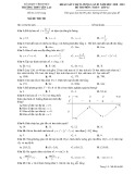 Đề  thi KSCL môn Toán lớp 12 năm 2020-2021 có đáp án (Lần 3) - Sở GD&ĐT Vĩnh Phúc (Mã đề 901)