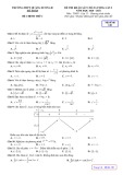 Đề thi KSCL môn Toán lớp 12 năm 2020-2021 (Lần 2) - Trường THPT Quảng Xương 2, Thanh Hóa (Mã đề 120)