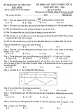 Đề thi KSCL môn Toán lớp 12 năm 2021-2022 - Sở GD&ĐT Bắc Ninh (Mã đề 101)