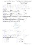 Đề thi KSCL môn Toán lớp 12 năm 2020-2021 có đáp án (Lần 3) - Sở GD&ĐT Vĩnh Phúc (Mã đề 013)
