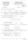 Đề thi môn Toán lớp 12 năm 2021 có đáp án - Trường THPT chuyên Bắc Giang (Mã đề 132)