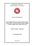 Luận văn Thạc sĩ Tài chính ngân hàng: Phát triển định danh khách hàng trực tuyến (eKYC) tại Ngân hàng Nông nghiệp và Phát triển Nông thôn Việt Nam