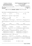 Đề kiểm tra học kì 2 môn Toán lớp 12 năm 2020-2021 có đáp án - Trường THPT Bùi Thị Xuân, TP. Hồ Chí Minh (Mã đề 641)