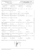 Đề kiểm tra học kì 2 môn Toán lớp 12 năm 2020-2021 có đáp án