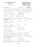 Đề thi giữa học kì 2 môn Toán lớp 12 năm 2021-2022 - Trường THPT số 2 Bảo Thắng (Mã đề 353)