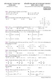 Đề kiểm tra học kì 2 môn Toán lớp 12 năm 2020-2021 có đáp án - Sở GD&ĐT Vĩnh Long (Mã đề 101)