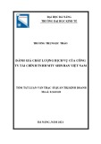 Tóm tắt luận văn Thạc sĩ Quản trị kinh doanh: Đánh giá chất lượng dịch vụ của Công ty tài chính TNHH MTV Shinhan Việt Nam