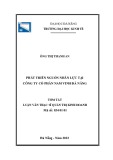 Tóm tắt luận văn Thạc sĩ Quản trị kinh doanh: Phát triển nguồn nhân lực tại Công ty cổ phần Nam Vinh Đà Nẵng
